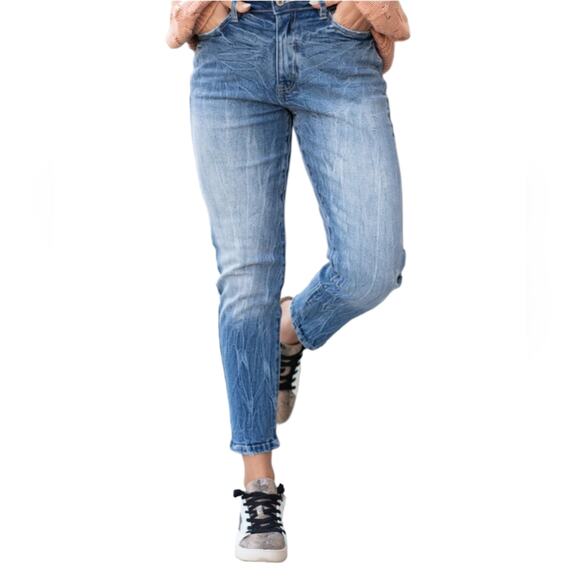 KanCanHigh Rise Mom Fit Jeans 7/27 - Picture 1 of 13